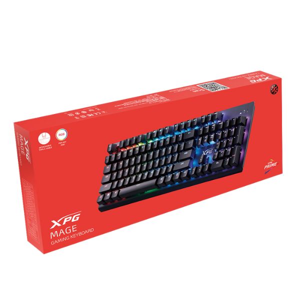 Teclado Gaming XPG MAGE104RD Mecánico - 104 Teclas - USB-C - LED RGB - Switches Rojos - Negro - Image 6