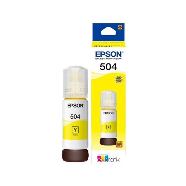 Botella de Tinta Epson 504 Amarilla