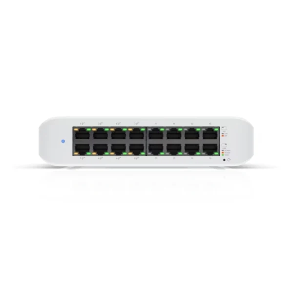 Switch Ubiquiti UniFi USW-LITE-16-POE - 16 Puertos Gigabit (8 PoE+) - 60W PoE - Conmutador Gestionado Lite - Image 2