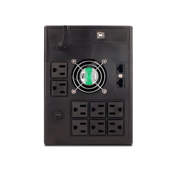 UPS CDP UPRS1508 1500VA/ 1050W / 120V/ PROTECCION SOBRECARGA PANTALLA LCD RJ45 RJ11 USB 8 TOMAS - Image 3