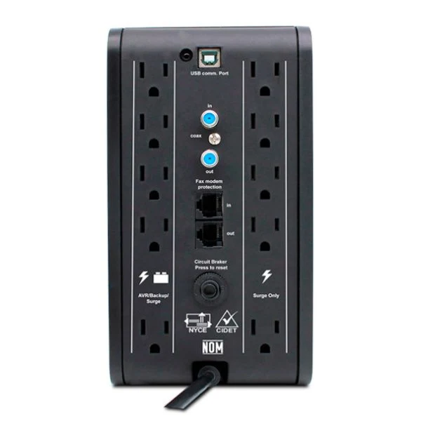 UPS CDP SMART 1510 1500VA 900W 120V AVR PANTALLA TACTIL LCD USB-RJ45 10 TOMAS - Image 3