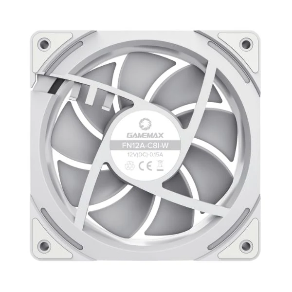 VENTILADOR GAMEMAX FN12A-C81 BLANCO 12CM/ 1200RPM - 38.25CFM/ LED ARGB - Image 4