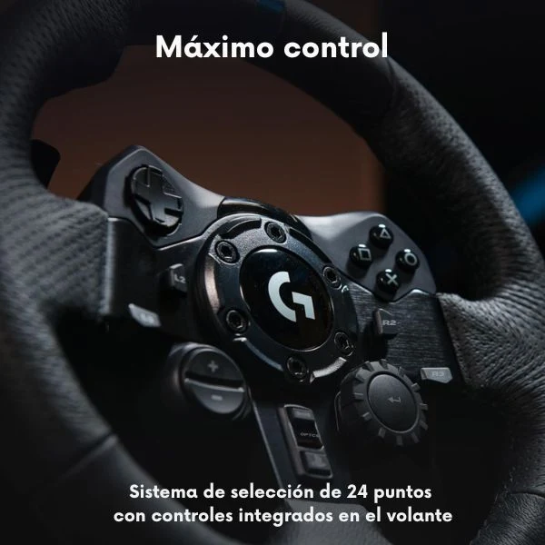 Volante y Pedales Logitech G923 Trueforce para PlayStation y PC - PS5, PS4, Negro - Image 6