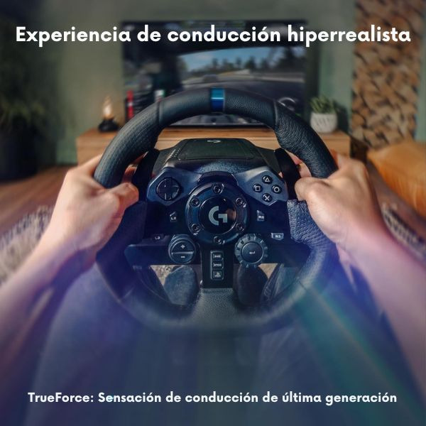 Volante y Pedales Logitech G923 Trueforce para PlayStation y PC - PS5, PS4, Negro - Image 7