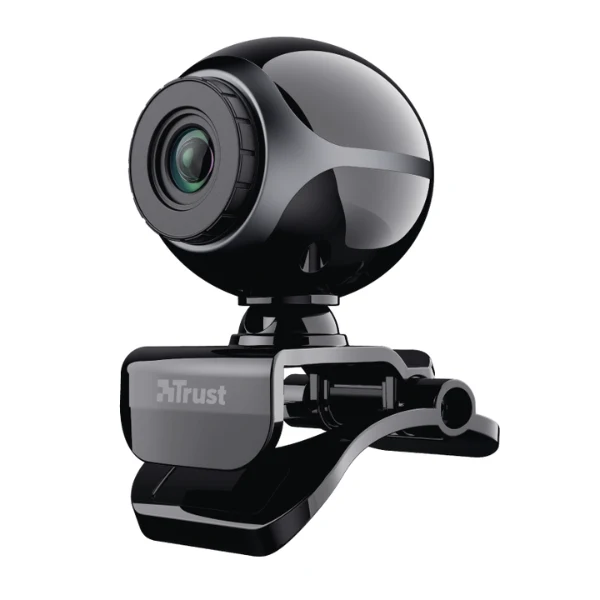 Webcam Trust Exis Microfono 480P Usb 2.0 Color Negro 17003