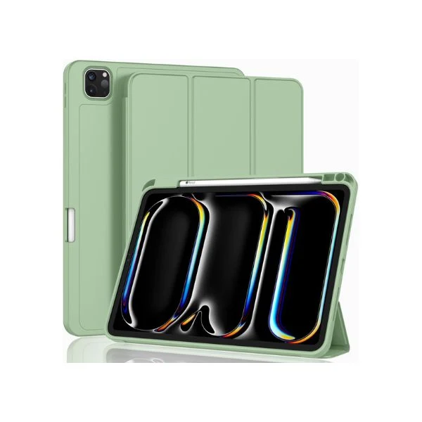 Funda ZryXal para iPad Pro 11" (5ª Generación, 2024) - Soporte para Lápices, Compatible con Touch ID y Encendido/Apagado Automático